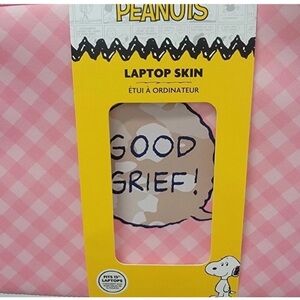 New Pink Checks Classic Peanuts Charlie Brown "Good Grief!" 13" Laptop Skin